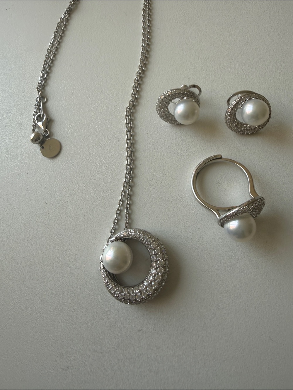 Gingiberi ring necklace earring set - Picture 1 of 6